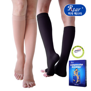 [도고 렉스타201] 의료용 압박스타킹 무릎형(발트임) 단단한재질 (압력20-30mmHg)