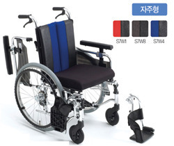 강화알루미늄 휠체어 MM-Fit Hi 22 PU / 체형에 맞게 좌폭 및 높이 조절이 가능한 모듈 휠체어