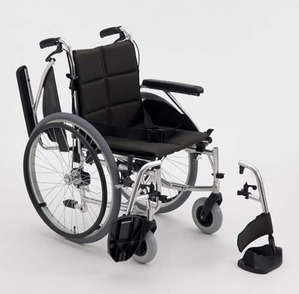 알루미늄 휠체어 , MIKI SKY-7, 7&quot;앞바퀴, 보호자브레이크장착, 수동휠체어