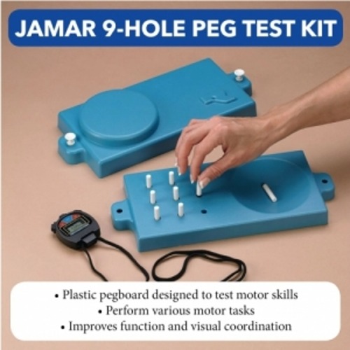 나인홀 페그 테스트 킷, Jamar 9-Hole Peg Test Kit, A8515